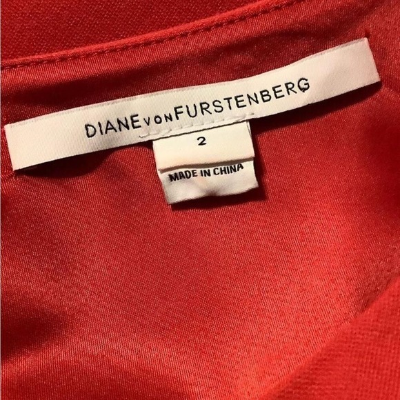 Diane Von Furstenberg DVF Jori Dress Poppy Red Ruched Career Event - Picture 6 of 8